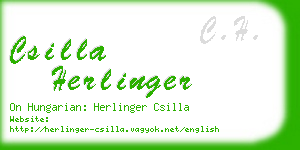 csilla herlinger business card